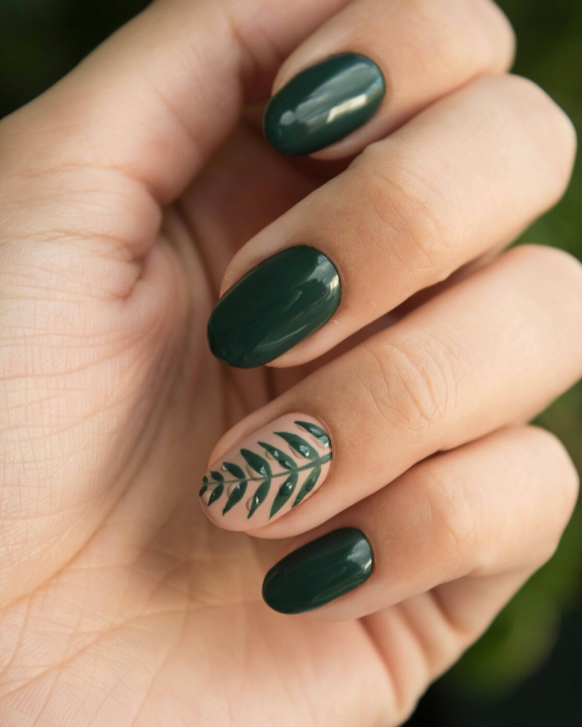 Soft manicure detail with pink polish